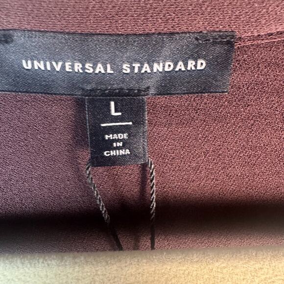NWT Universal Standard Raisin Brown, Size 22-24 (Large), Tie-Front Button Up Top - Picture 4 of 10